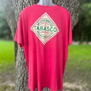 TABASCO 2X-LARGE RED HEATHERED MCILHENNEY CO AVERY ISLAND LOUISIANA NWT